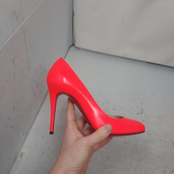 CHRISTIAN LOUBOUTIN Patent Fifille Fluo Rose Pink Pump Shoe - Picture 3 of 12